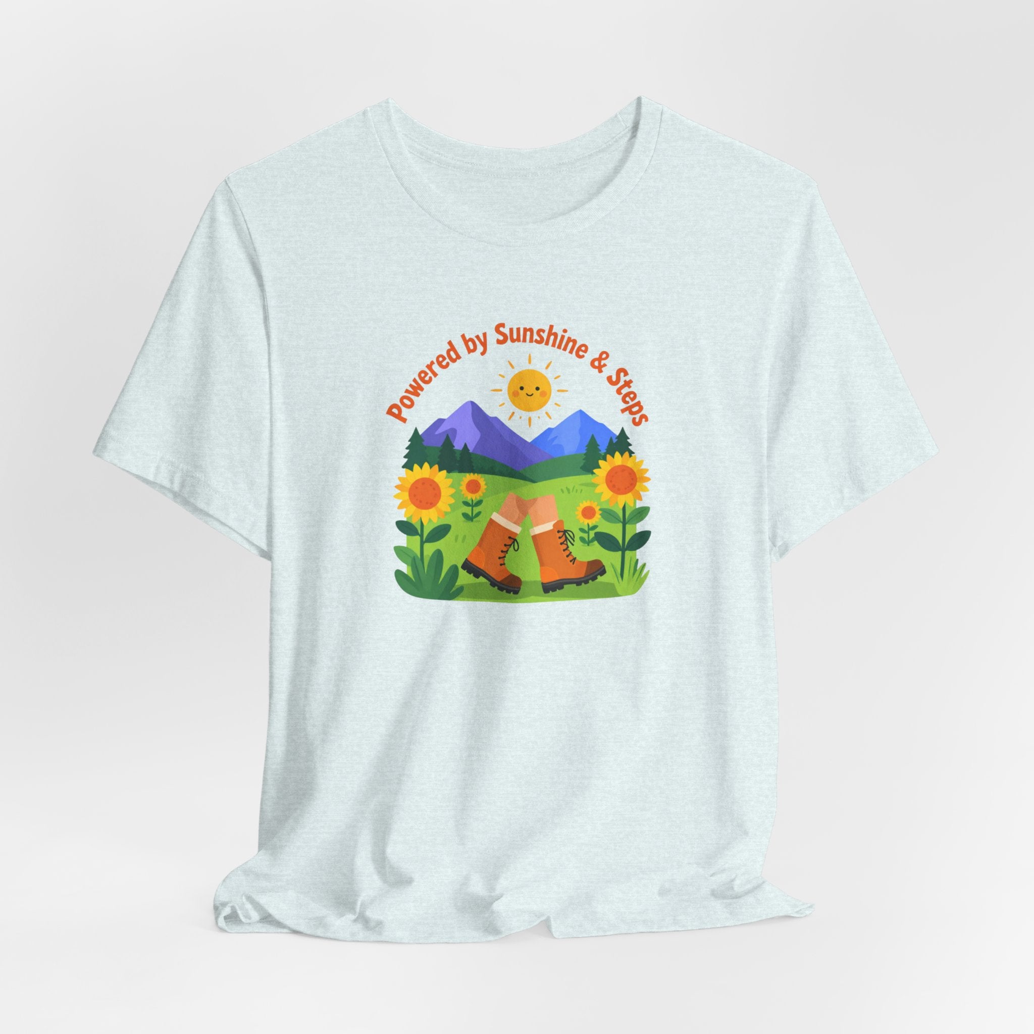Sunshine & Soil T‑Shirt — Powered by Sunshine & Soil Floral Mountain Tee