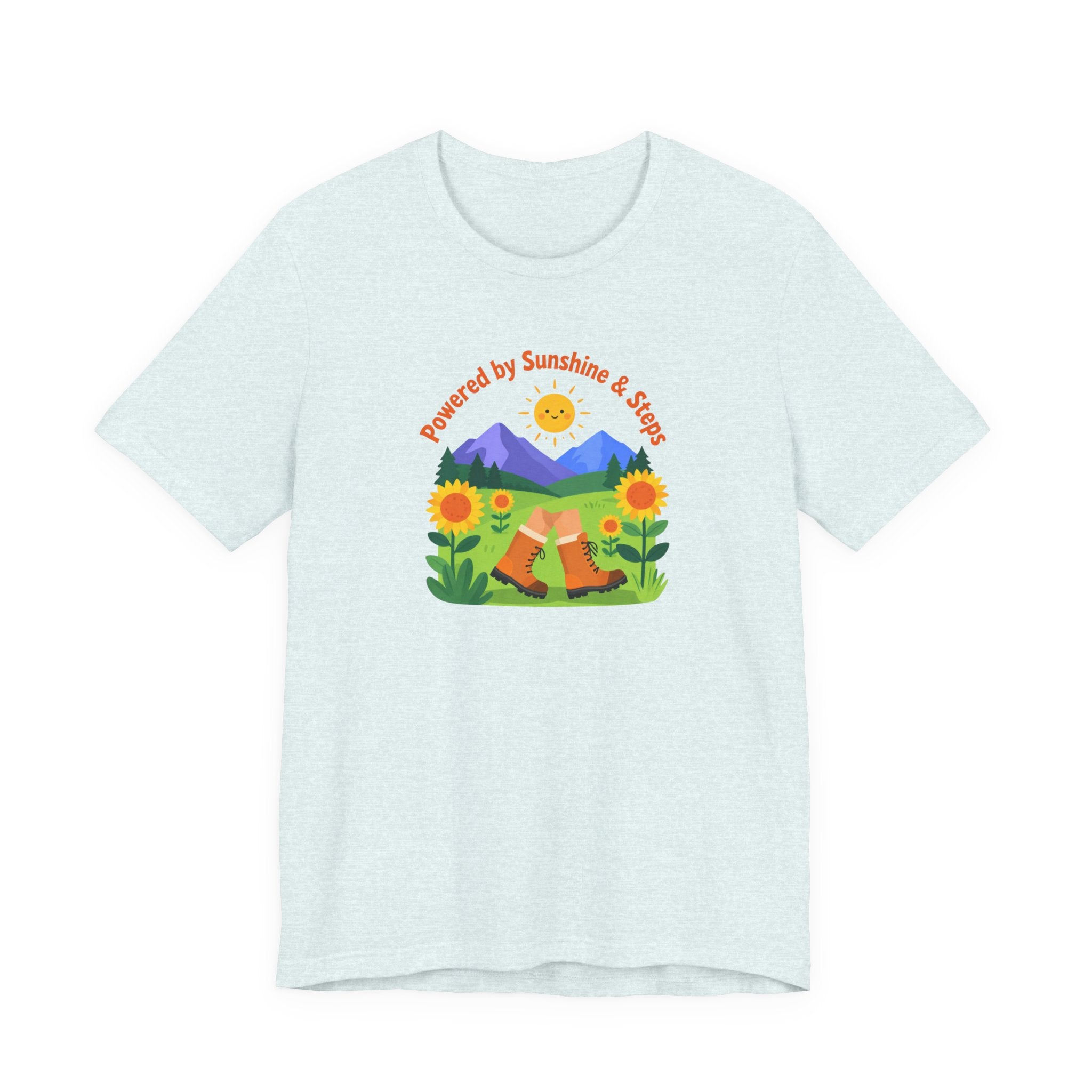 Sunshine & Soil T‑Shirt — Powered by Sunshine & Soil Floral Mountain Tee