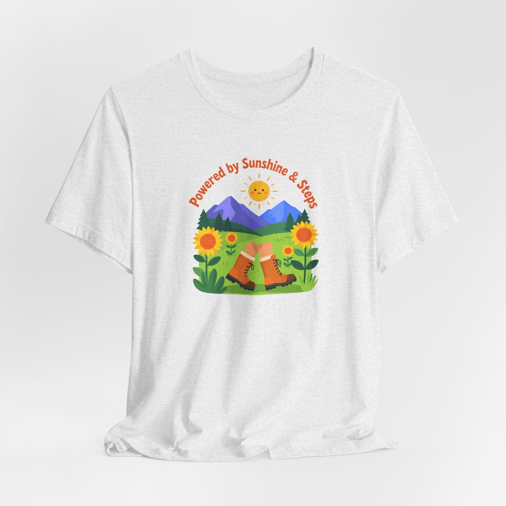Sunshine & Soil T‑Shirt — Powered by Sunshine & Soil Floral Mountain Tee
