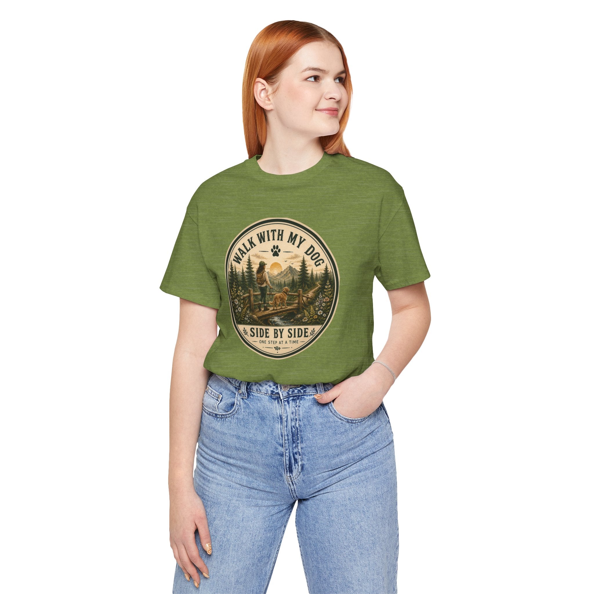Walk With My Dog T-Shirt — ‘Side By Side’ Outdoor Adventure Tee