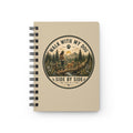 Dog Lover Spiral Journal — "I Walk With My Dog Side By Side" Nature Notebook