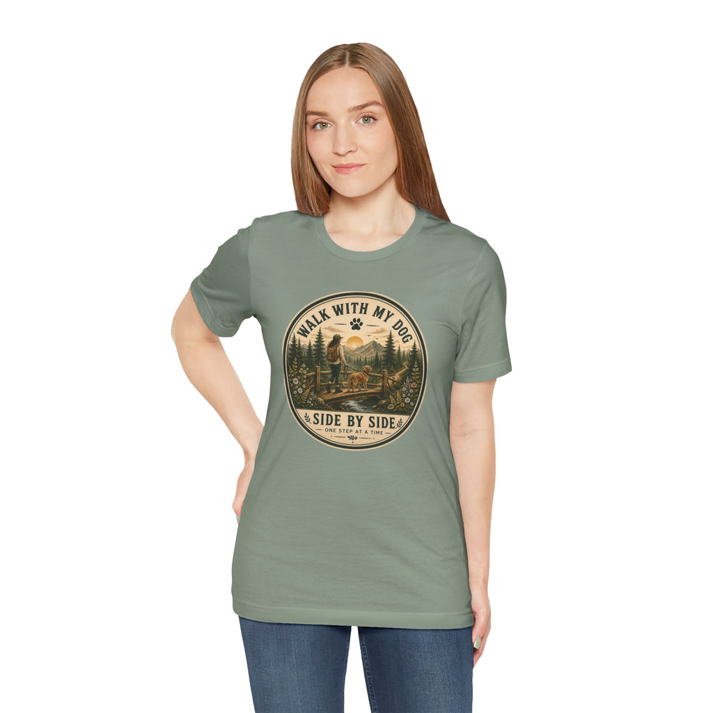 Walk With My Dog T-Shirt — ‘Side By Side’ Outdoor Adventure Tee