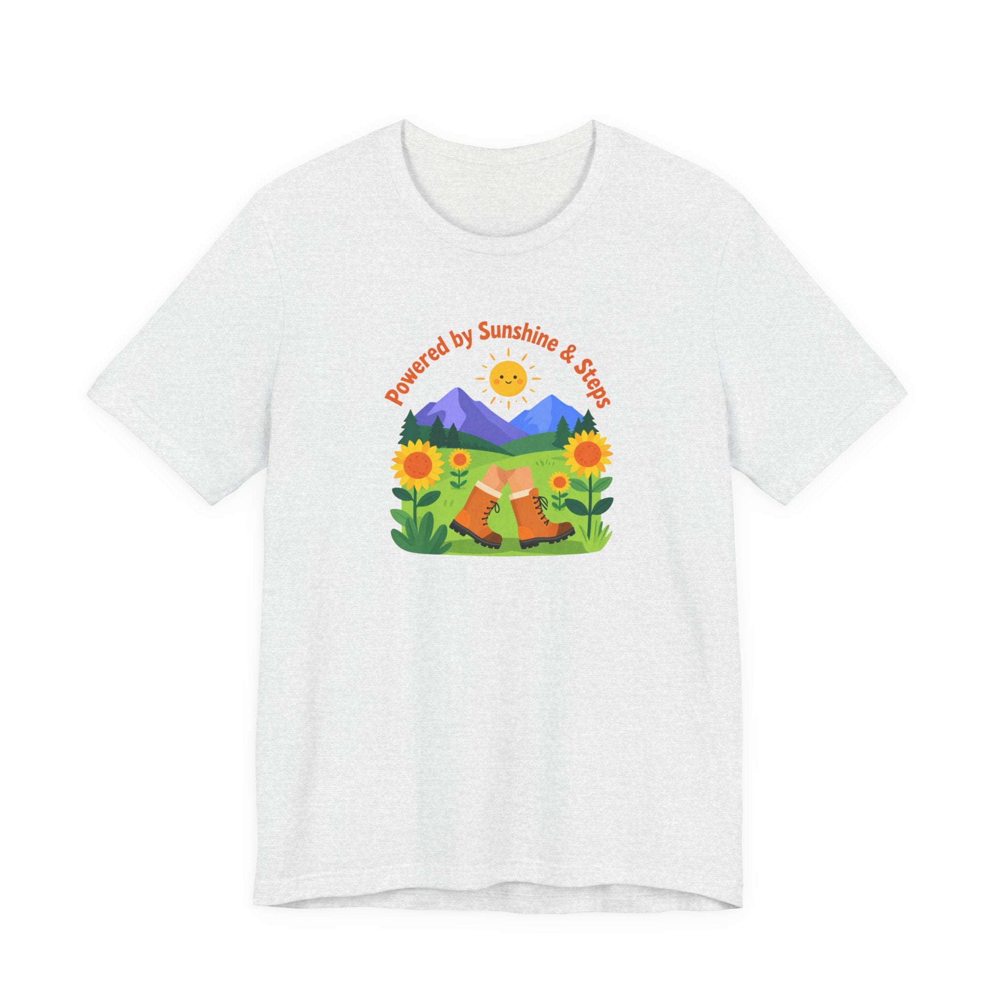Sunshine & Soil T‑Shirt — Powered by Sunshine & Soil Floral Mountain Tee