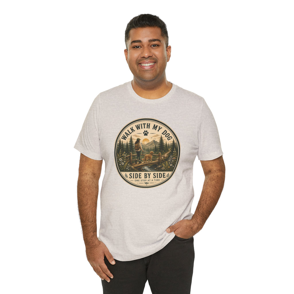 Walk With My Dog T-Shirt — ‘Side By Side’ Outdoor Adventure Tee