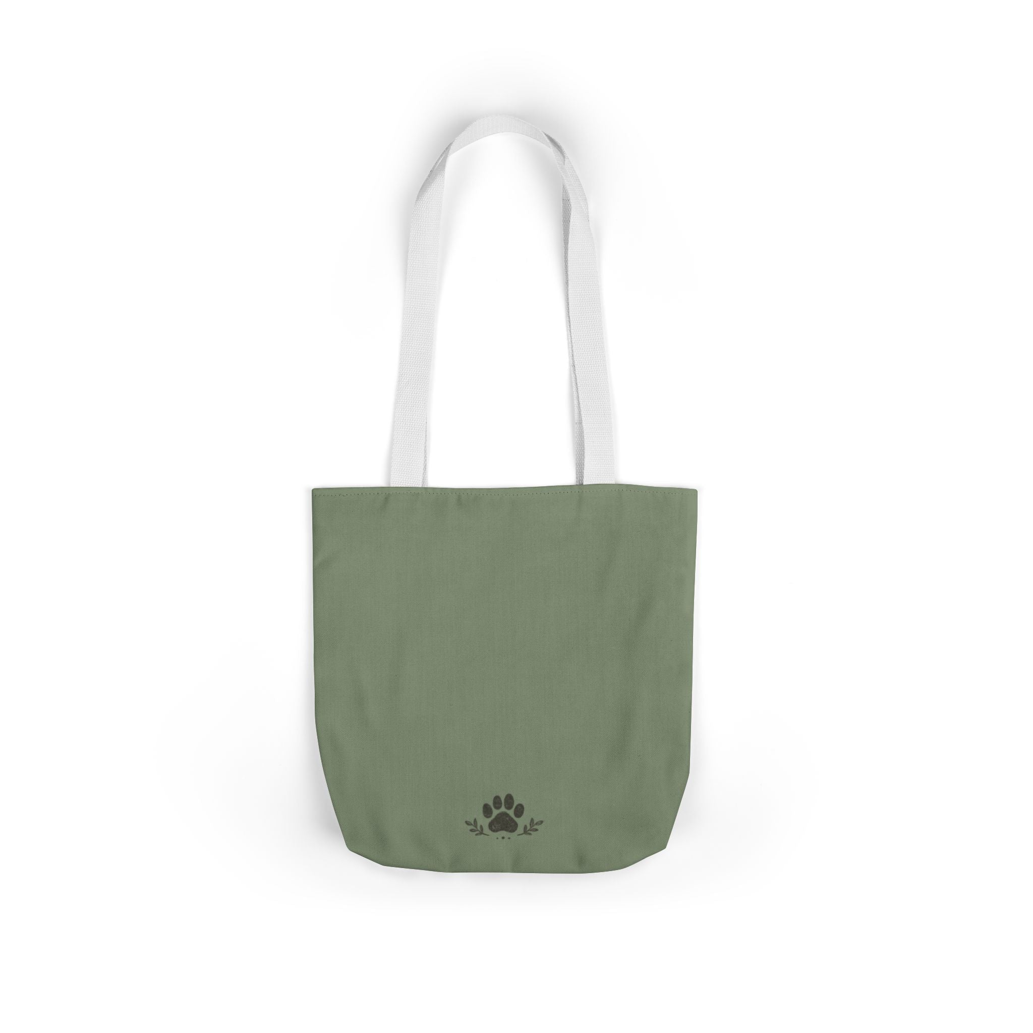 Tote Bag — 'We Walk at Dawn' Hiking Canvas Tote, Nature Patch Design