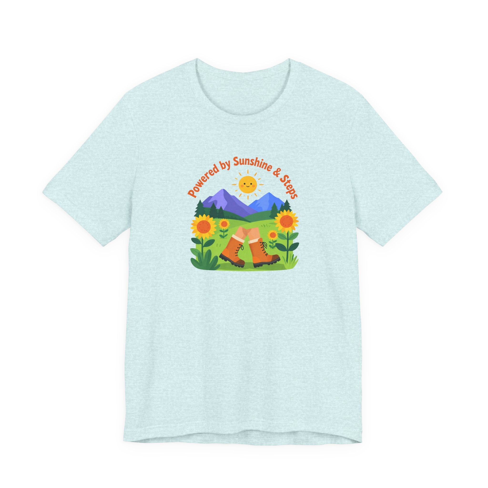 Sunshine & Soil T‑Shirt — Powered by Sunshine & Soil Floral Mountain Tee