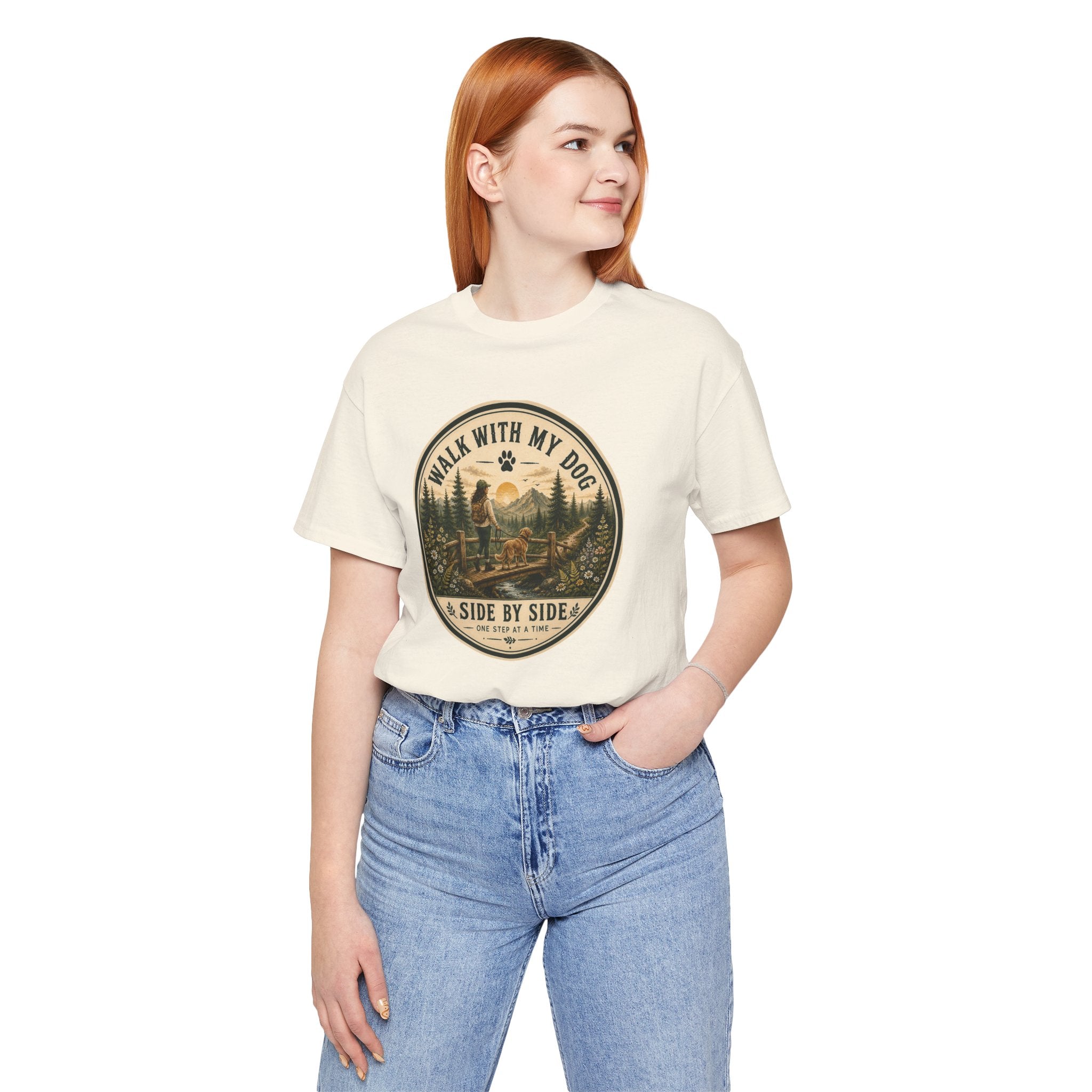 Walk With My Dog T-Shirt — ‘Side By Side’ Outdoor Adventure Tee