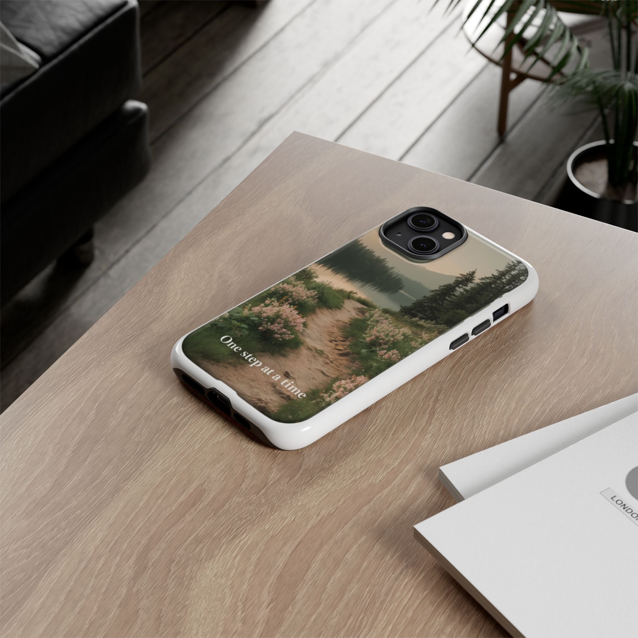 Phone Case — 'One Step at a Time' Scenic Trail Protective Case