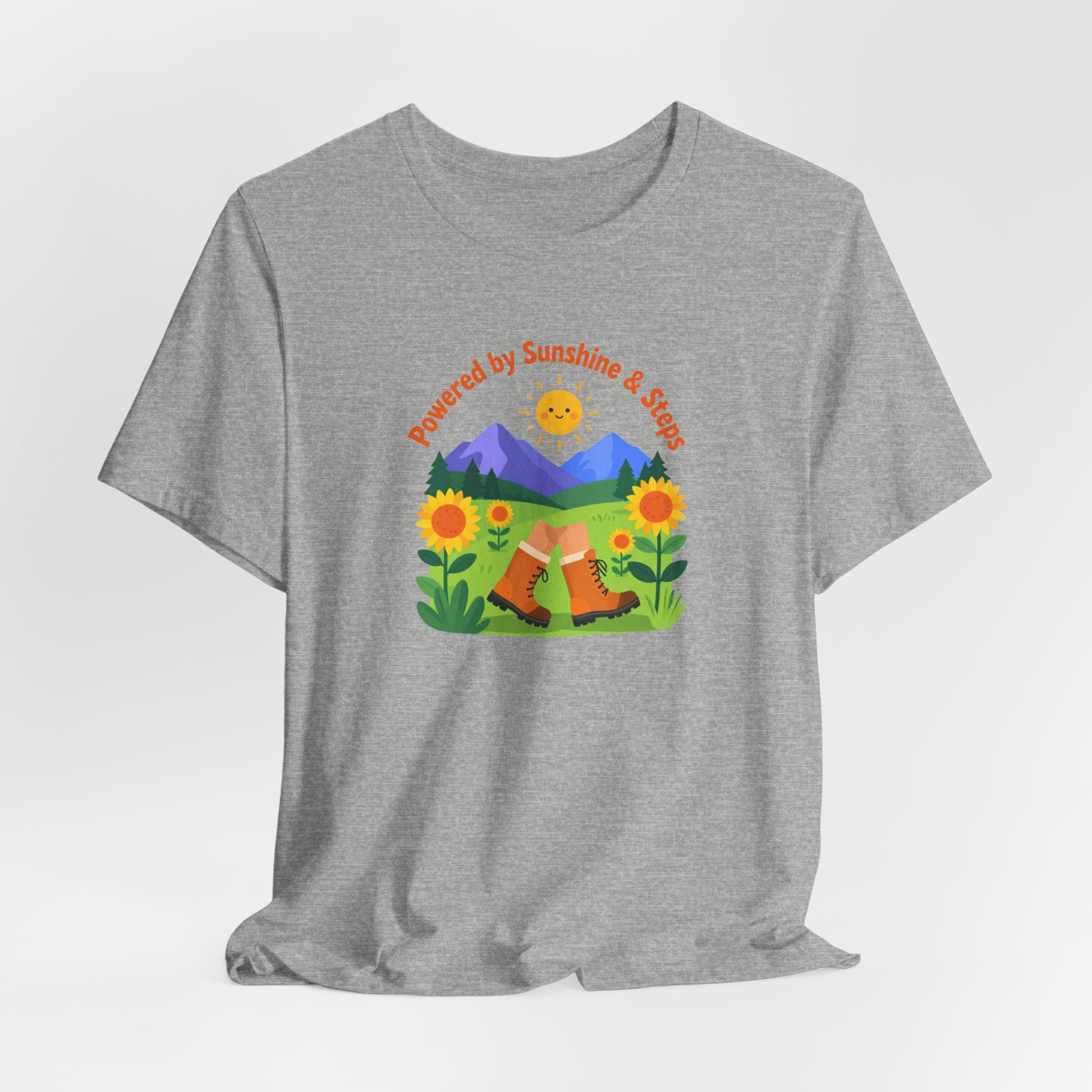 Sunshine & Soil T‑Shirt — Powered by Sunshine & Soil Floral Mountain Tee