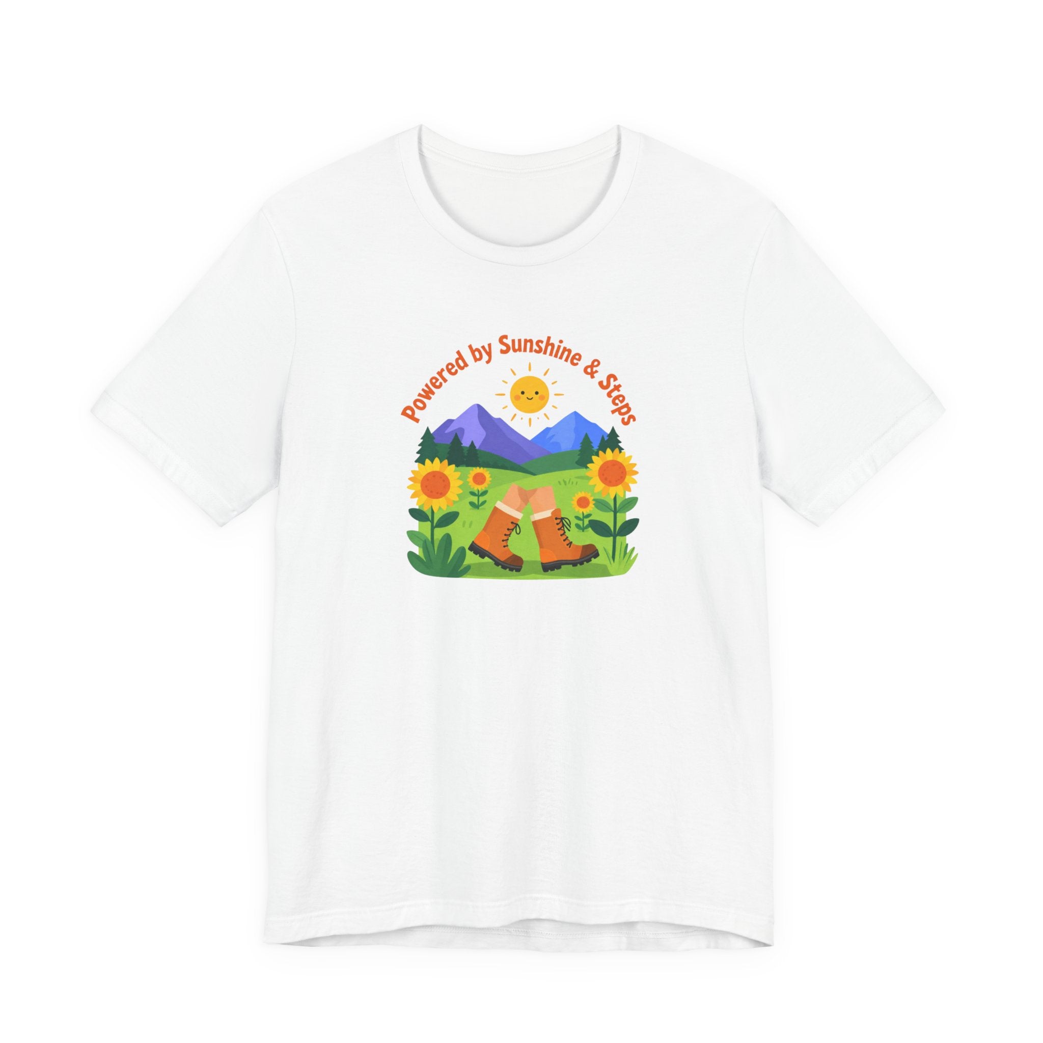 Sunshine & Soil T‑Shirt — Powered by Sunshine & Soil Floral Mountain Tee