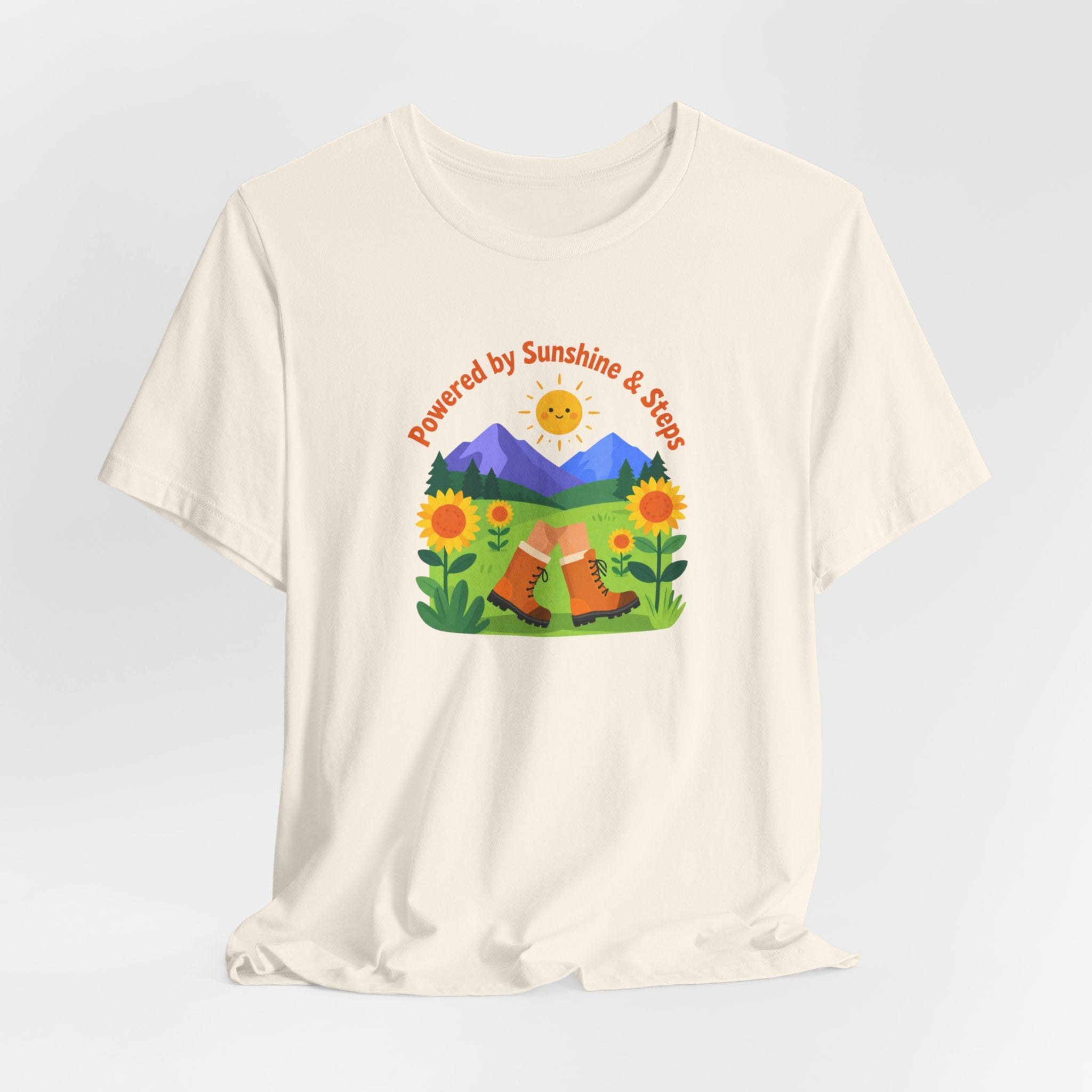 Sunshine & Soil T‑Shirt — Powered by Sunshine & Soil Floral Mountain Tee