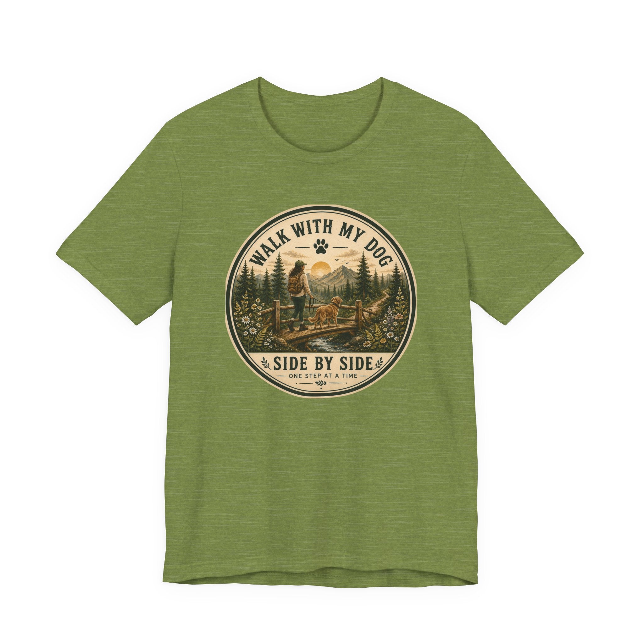 Walk With My Dog T-Shirt — ‘Side By Side’ Outdoor Adventure Tee
