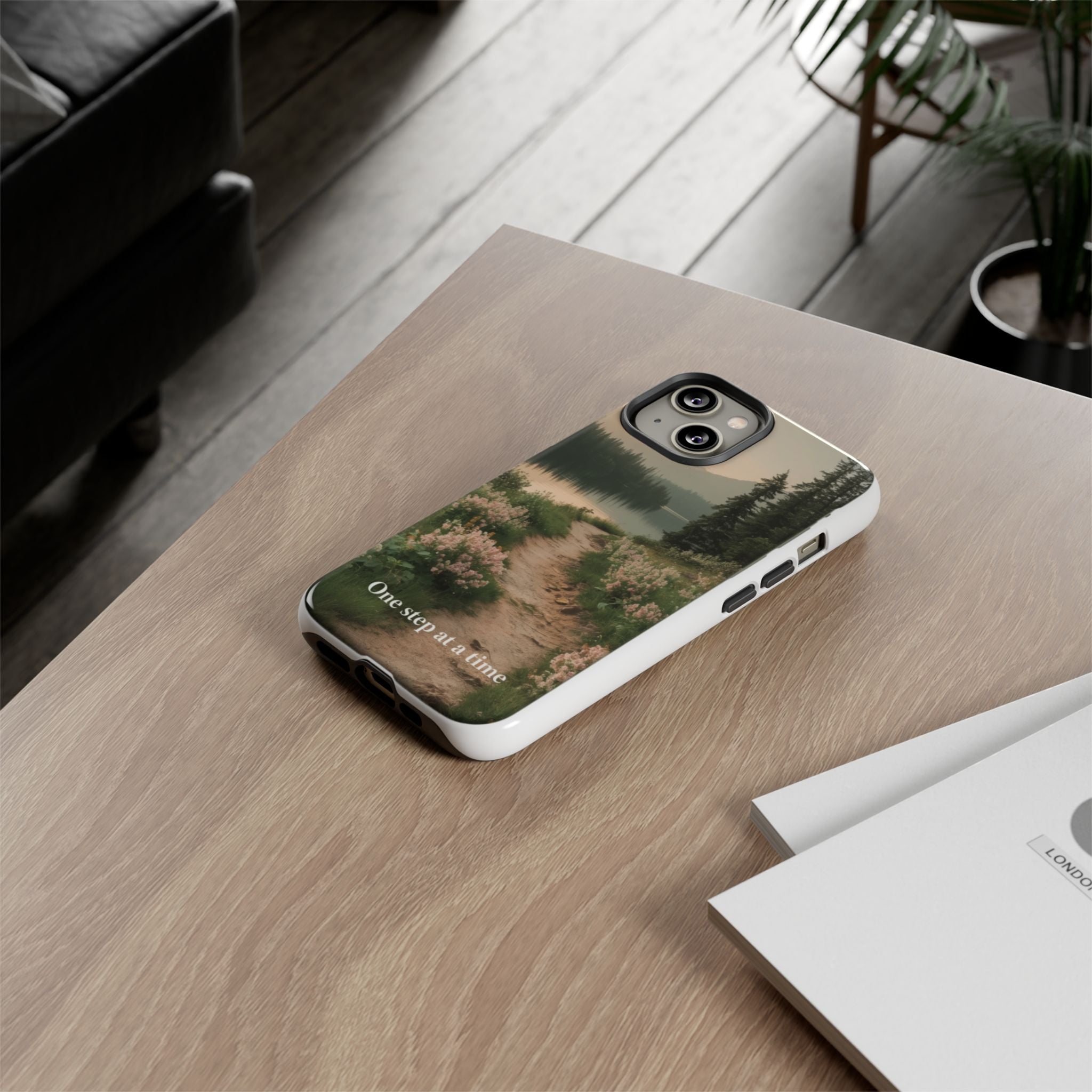Phone Case — 'One Step at a Time' Scenic Trail Protective Case