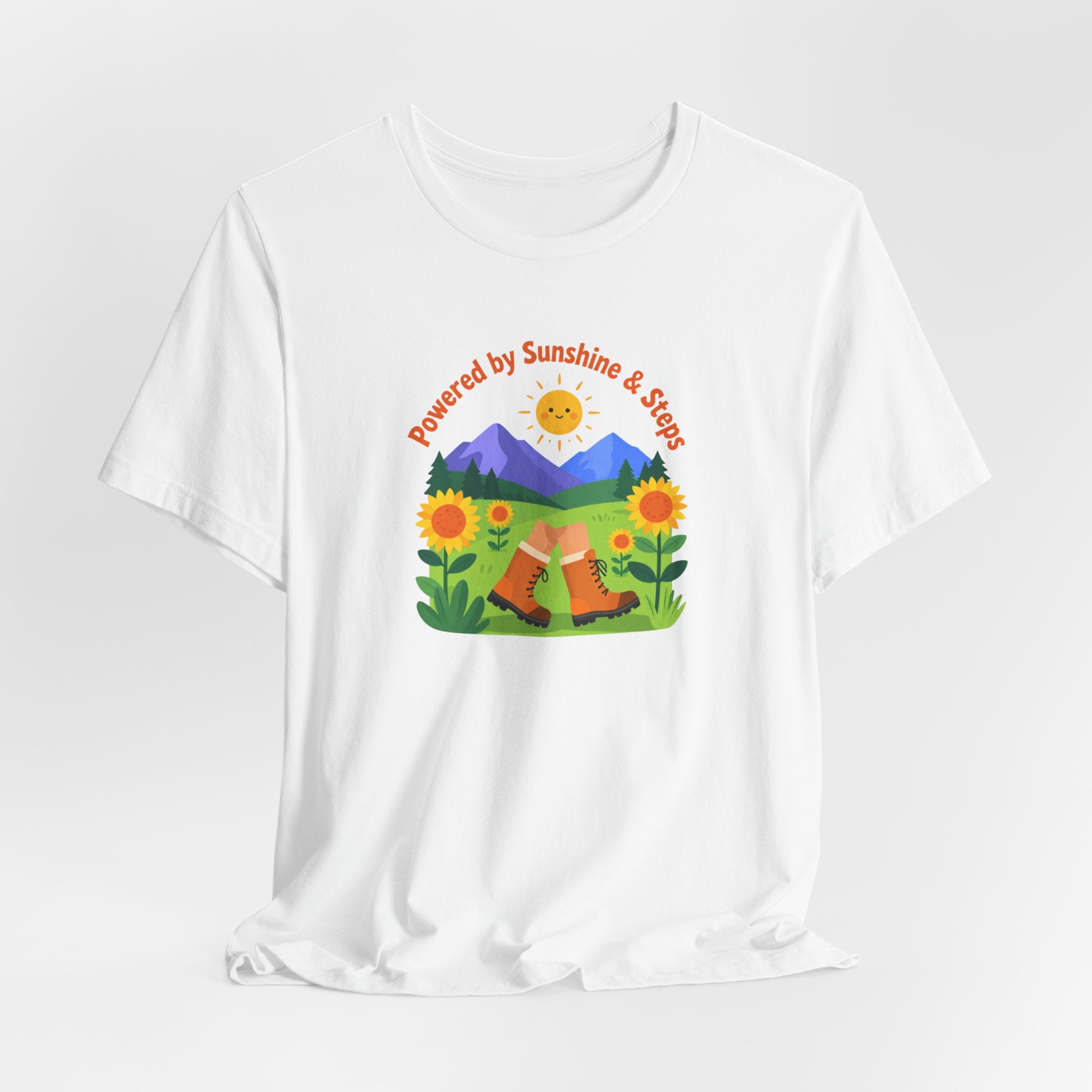 Sunshine & Soil T‑Shirt — Powered by Sunshine & Soil Floral Mountain Tee