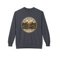 Crewneck Sweatshirt — "I Walk With My Dog Side by Side" Vintage Outdoor Graphic