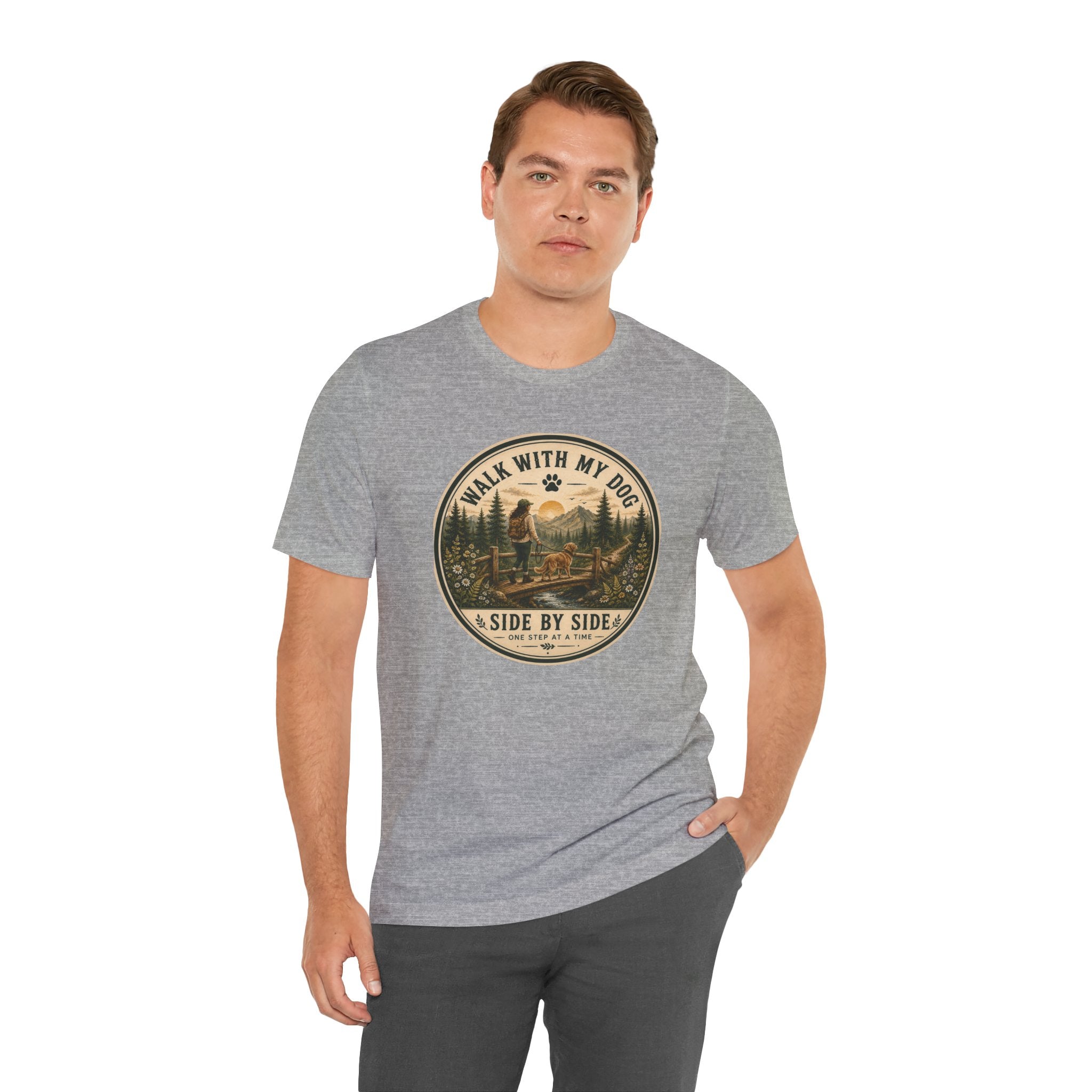 Walk With My Dog T-Shirt — ‘Side By Side’ Outdoor Adventure Tee
