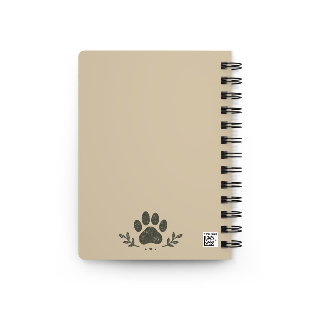 Dog Lover Spiral Journal — "I Walk With My Dog Side By Side" Nature Notebook