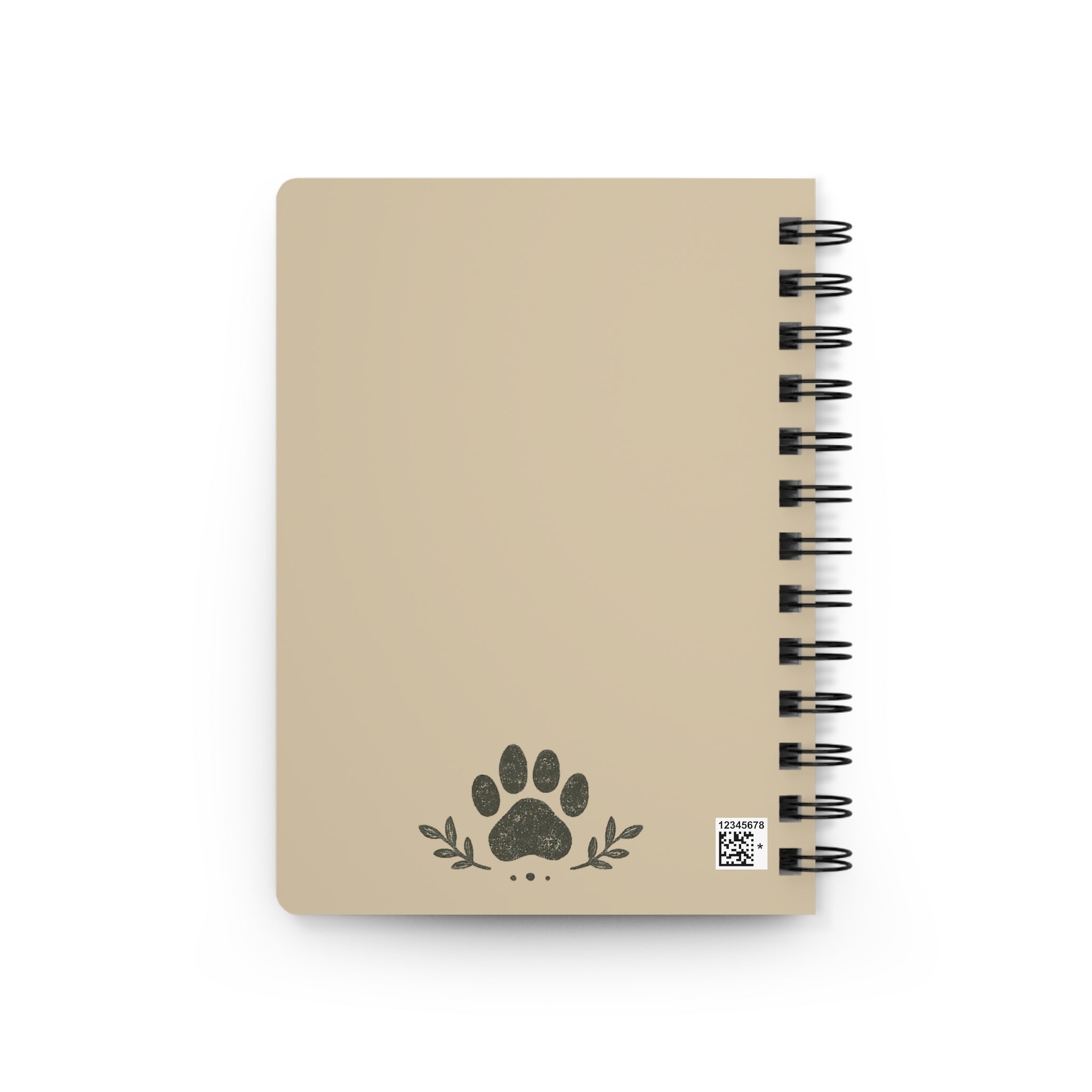 Dog Lover Spiral Journal — "I Walk With My Dog Side By Side" Nature Notebook
