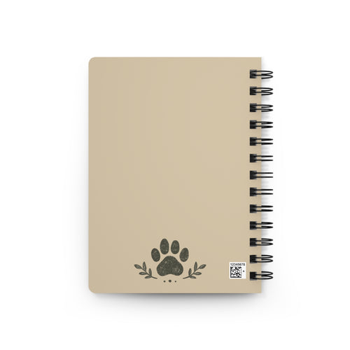 Dog Lover Spiral Journal — "I Walk With My Dog Side By Side" Nature Notebook