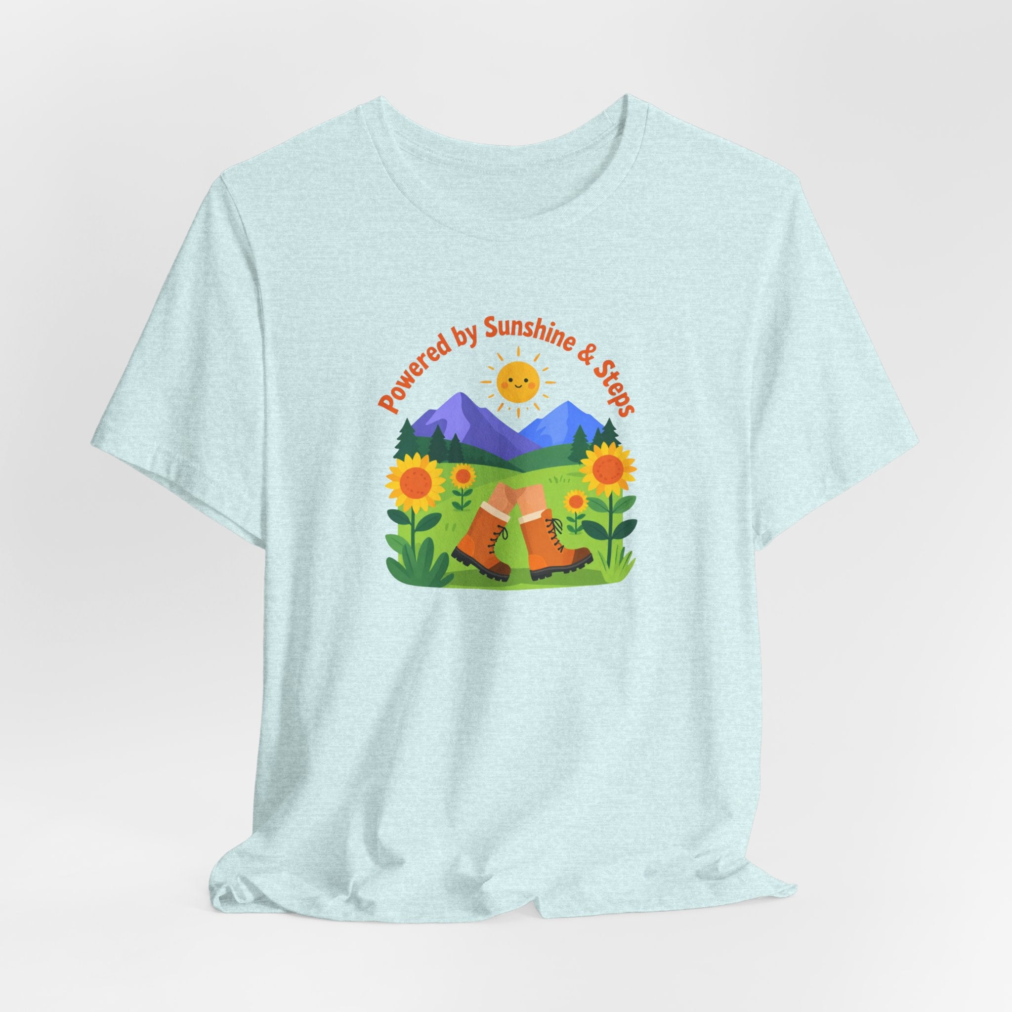 Sunshine & Soil T‑Shirt — Powered by Sunshine & Soil Floral Mountain Tee